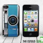 Retro Teal Camera Iphone Hard Case - Fits Iphone 4..