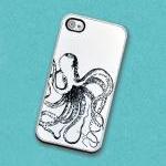 Vintage Styled Octopus Nautical Iphone Hard Case -..