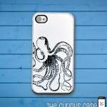 Vintage Styled Octopus Nautical Iphone Hard Case -..
