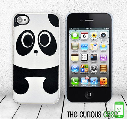 Baby Panda Bear Iphone Hard Case, Fits Iphone 4 And Iphone 4s - White Trim